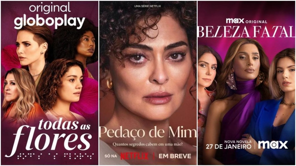 (As chamadas “novelas para streaming”. Fonte: Google imagens.)